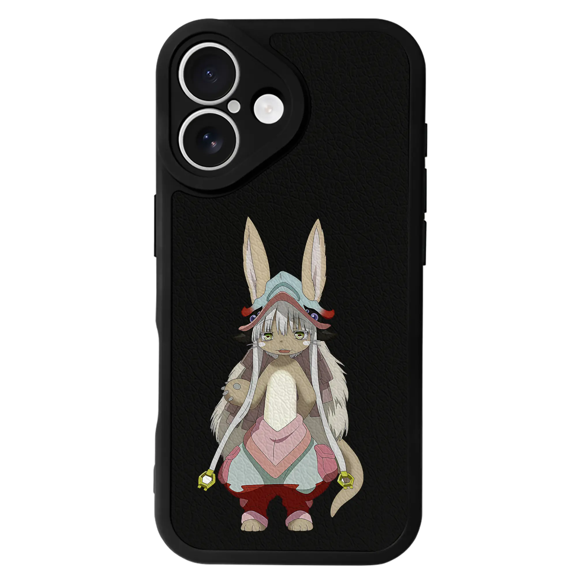 メイドインアビス グッズ,ナナチ - IPhone 16シリーズ対応 ・ シリコンスマホケース ・ レザー調 ・ 高精度フィット ・ 耐衝撃 ・ ワイヤレス充電対応 ・ 精密カット